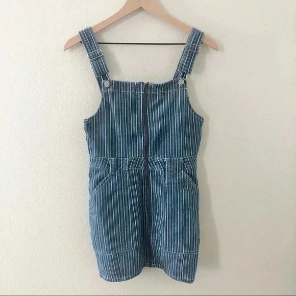NWT Dickies Overall Pinstripe Dress - Picture 1 of 6